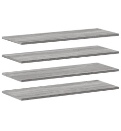 Étagères murales 4 pcs sonoma gris 80x30x1,5 cm bois ingénierie