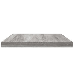 Étagères murales 4 pcs sonoma gris 40x20x1,5 cm bois ingénierie