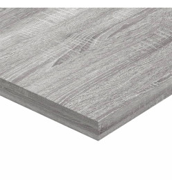 Étagères murales 4 pcs sonoma gris 40x20x1,5 cm bois ingénierie