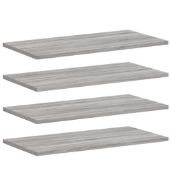 Étagères murales 4 pcs sonoma gris 60x30x1,5 cm bois ingénierie