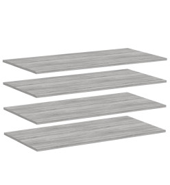 Étagères murales 4 pcs sonoma gris 100x50x1,5cm bois ingénierie