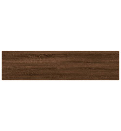 Étagères murales 4 pcs chêne marron 40x10x1,5cm bois ingénierie