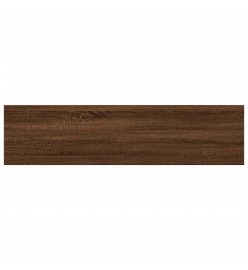 Étagères murales 8 pcs chêne marron 40x10x1,5cm bois ingénierie