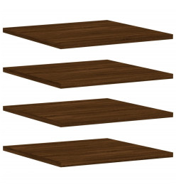 Étagères murales 4 pcs chêne marron 40x50x1,5cm bois ingénierie