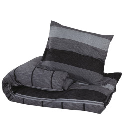 Ensemble de housse de couette gris foncé 240x220 cm Coton