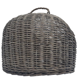 Cage de transport pour chats Gris 50x42x40 cm Saule naturel