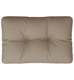 Coussin de palette taupe 50x40x10 cm tissu