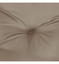 Coussin de palette taupe 50x40x10 cm tissu