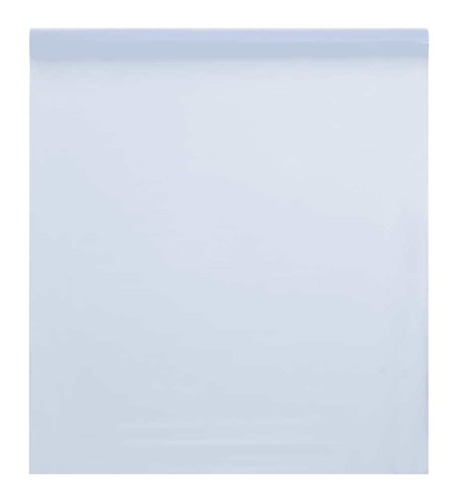 Film de fenêtre statique dépoli blanc transparent 45x2000cm PVC