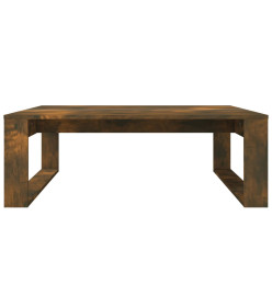 Table basse Chêne fumé 100x100x35 cm Bois d'ingénierie