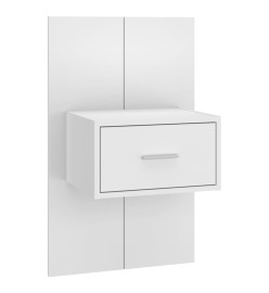 Tables de chevet murales 2 pcs Blanc