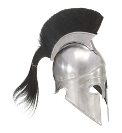 Casque de guerrier grec antique pour GN Argenté Acier