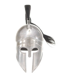 Casque de guerrier grec antique pour GN Argenté Acier