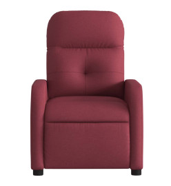 Fauteuil inclinable électrique Rouge bordeaux Tissu