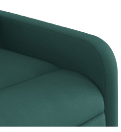 Fauteuil inclinable électrique Vert foncé Tissu