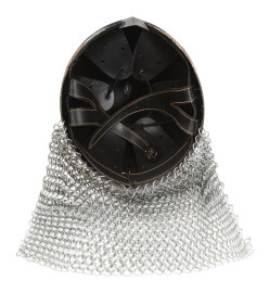 Casque de chevalier antique pour GN Argenté Acier