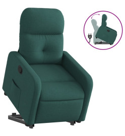 Fauteuil inclinable vert foncé tissu