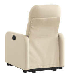 Fauteuil inclinable Crème Tissu