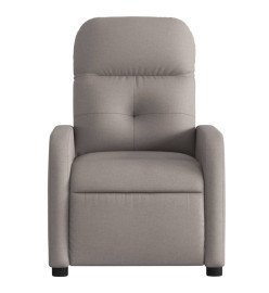 Fauteuil inclinable électrique Taupe Tissu