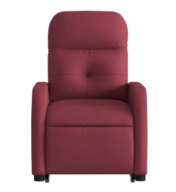 Fauteuil inclinable électrique rouge bordeaux tissu