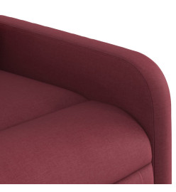 Fauteuil inclinable électrique rouge bordeaux tissu
