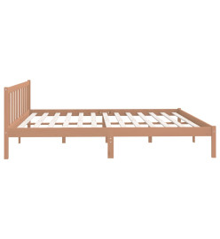 Cadre de lit Marron miel Bois de pin massif 200x200 cm