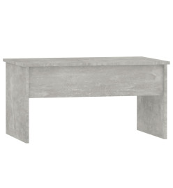 Table basse Gris béton 80x50,5x41,5 cm Bois d'ingénierie