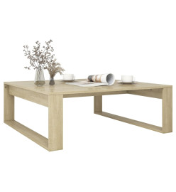 Table basse Chêne sonoma 100x100x35 cm Aggloméré