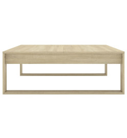 Table basse Chêne sonoma 100x100x35 cm Aggloméré