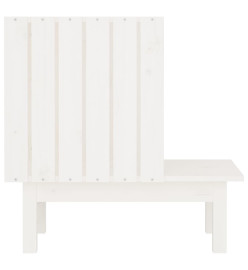 Maison pour chat Blanc 60x36x60 cm Bois de pin massif