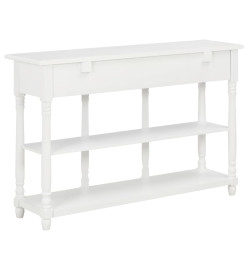Table console Blanc 120x30x76 cm MDF