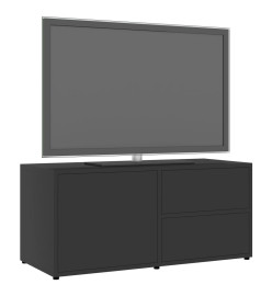 Meuble TV Gris 80x34x36 cm Aggloméré