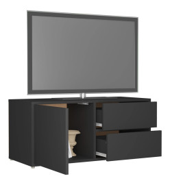 Meuble TV Gris 80x34x36 cm Aggloméré