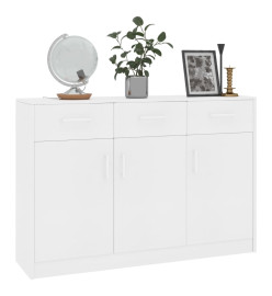 Buffet Blanc 110x30x75 cm Aggloméré