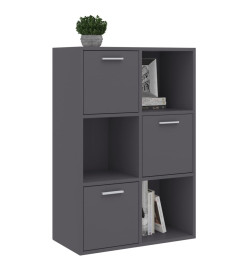 Armoire de rangement Gris 60x29,5x90 cm Aggloméré