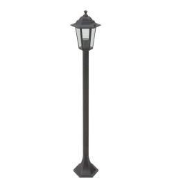 Lampe de jardin à piquet 6 pcs E27 110 cm Aluminium Bronze