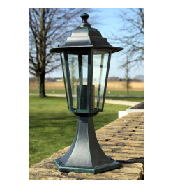 Lampe de jardin Vert foncé/Noir Aluminium