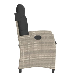 Chaises inclinables jardin lot de 2 et coussins résine tressée