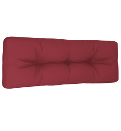 Coussin de palette rouge bordeaux 120x40x12 cm tissu