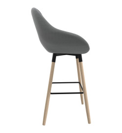 Tabouret de bar Gris clair Tissu