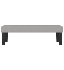 Banc Gris clair 100x30x30 cm Tissu