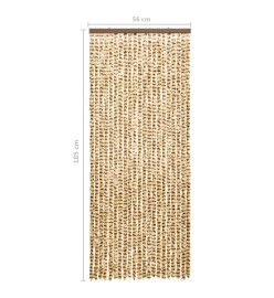 Moustiquaire Beige et marron 56x185 cm Chenille