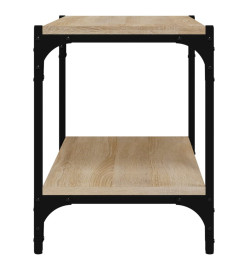 Meuble TV Chêne sonoma 60x33x41 cm Bois d'ingénierie et acier