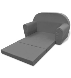 Chaise longue pliable pour enfants Gris