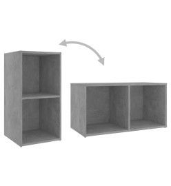 Ensemble de meubles TV 3 pcs Gris béton Aggloméré