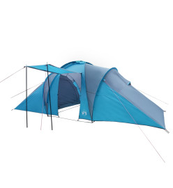 Tente de camping 6 personnes bleu 576x238x193 cm taffetas 185T