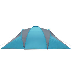 Tente de camping 6 personnes bleu 576x238x193 cm taffetas 185T