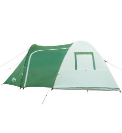 Tente de camping 6 personnes vert 466x342x200 cm taffetas 185T