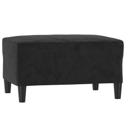 Ensemble de canapés 3 pcs avec coussins noir velours