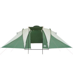 Tente de camping 6 personnes vert 576x238x193 cm taffetas 185T